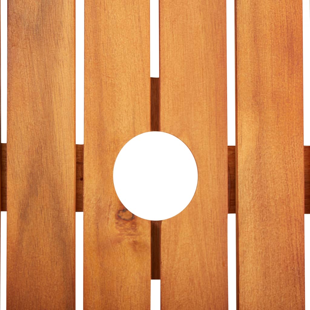 Gartentisch 88x88x74 cm Akazie Massivholz